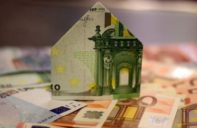 eura, domeček z peněz